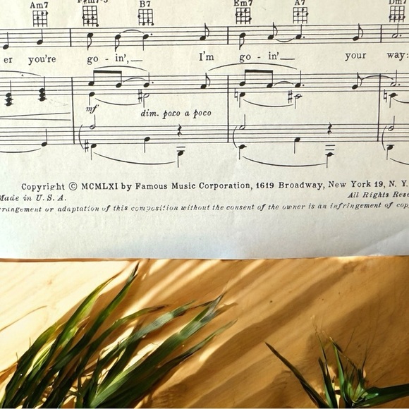 VINTAGE “Moon River” Sheet Music | Piano & Voice | Breakfast at Tiffany’s - Picture 4 of 6